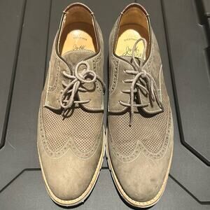 Johnston and Murphy J&M 1850 Collection Martell Perf Wingtip, Gray, US 9